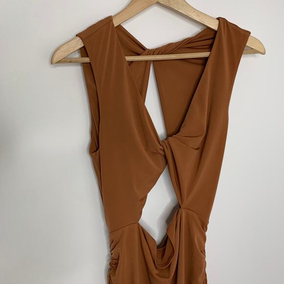 Michael Costello x Revolve April Midi Dress in Terra Cotta Womens Medium New - Picture 12 of 16